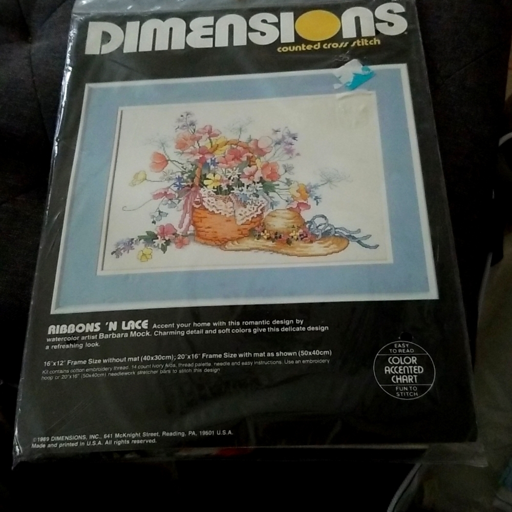 Dimensions Ribbons 'N Lace Counted Cross Stitch (Sealed)